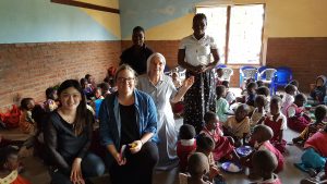 Julie Soh, Donna Power, Sister Josephine and teachers from Project Kindy Kindergartens in Malawi