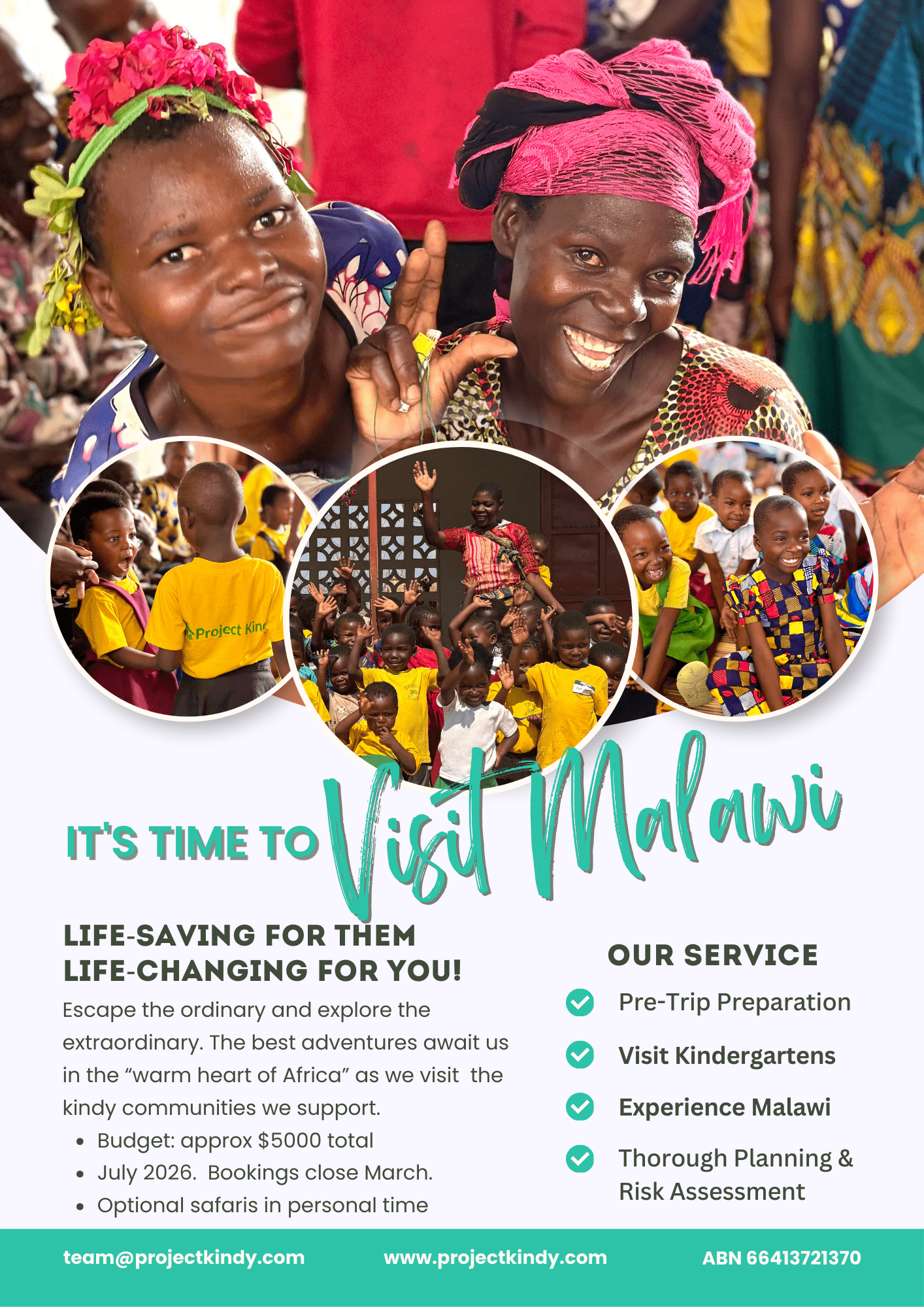 Project Kindy Inc. is taking a group of Australians to visit Malawi in July 2026 to meet the kindergarten communities in person.